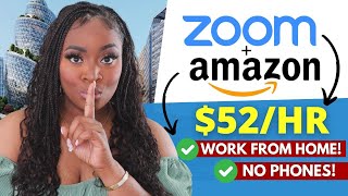 No Phones Remote Jobs at Zoom & Amazon 2023 | Hiring NOW