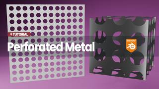 How do you make a perforated metal material in Blender 3D?