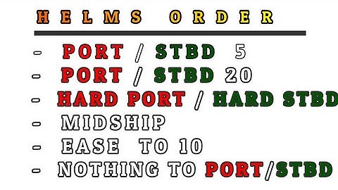 Helmsman Orders And command | Helmsman Order During Pilotage | Helms Order |Steering Order
