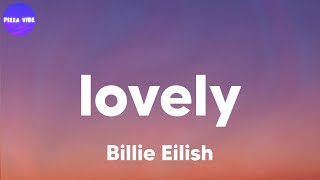 Video thumbnail of "Billie Eilish - lovely (lyrics)"