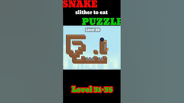 Snake Puzzle: slither to eat walkthrough level 31-35 #snakepuzzle #gaming #gameplay #viral