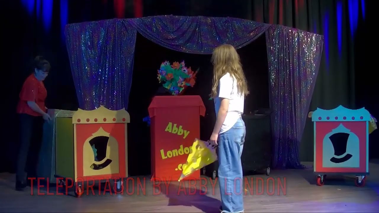 Abby London, Magician in the Philadelphia suburbs, teleports a dragon at Smoke & Mirrors Theater