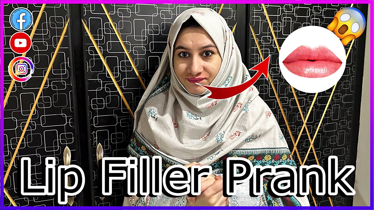 Lip Filler Prank On Umair👄Ab Pata Chala🤣 Ayesha Umair YouTube