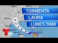 Tormenta tropical Laura: boletín del lunes a las 11am