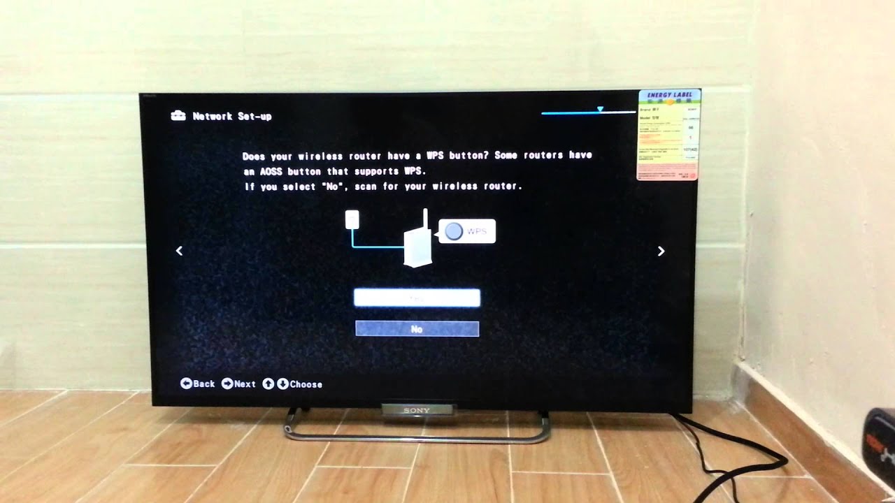 Sony Bravia 42W670A first time setup - YouTube