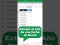 Extraer el AÑO de una fecha en Excel (FUNCIÓN TEXTO)#excel #exceltips #microsoftexcel #tutorial