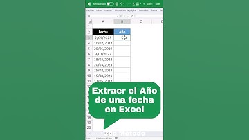 Extraer el AÑO de una fecha en Excel (FUNCIÓN TEXTO)#excel #exceltips #microsoftexcel #tutorial