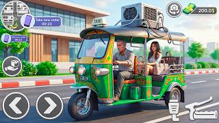トゥクトゥク・リキシャ運転：インドのオートリキシャ・シミュレーター・街中送迎シム - Androidゲームプレイ screenshot 3
