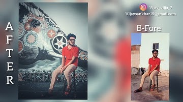 Photoshop touch mobile editing tutorial How to change background VK Creations 2020