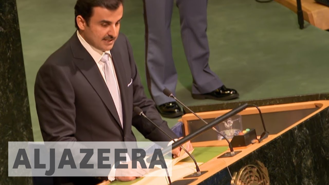 🇶🇦 أمير قطر يتناول أزمة الخليج في الجمعية العامة للأمم المتحدة