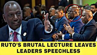 This Man!! - Listen to president Ruto Delivering a bold lecture to fellow African Leaders