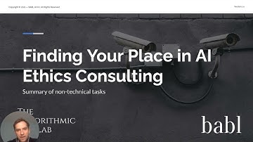 Finding your place in AI ethics consulting: non-technical skills