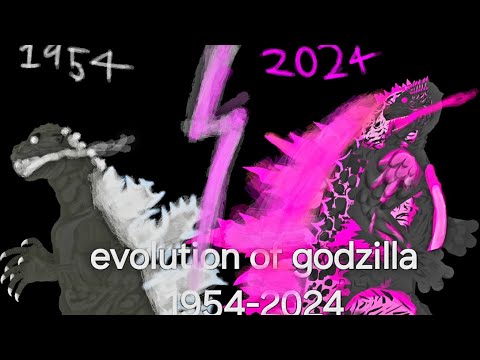 evolution of godzilla(dc2)[ 1954-2024 ]