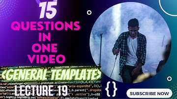 Lecture 19 : 15 Question In One Video | General Template | Recursion Phod Denge