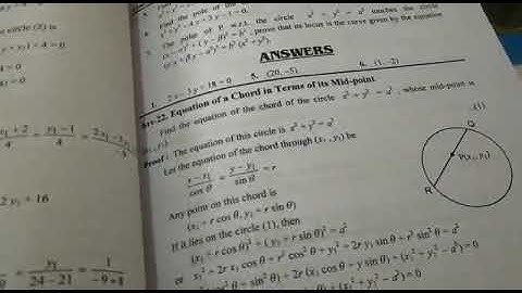 cicle..... bsc1..... examples#equation of a chord in terms of mid point