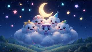 ☁️ Five Little Clouds | Nursery Rhyme for Kids | Cute Kids Song | Bedtime Song 🌙