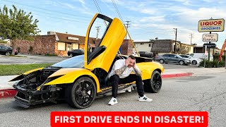 DEVASTATED I RUINED MY RARE LAMBORGHINI ON THE FIRST DRIVE…