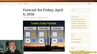 April 6, 2018 Tucson Weather Forecast Discussion