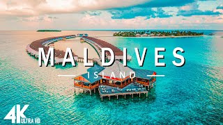 FLYING OVER MALDIVES (4K UHD) - Relaxing Music Along With Beautiful Nature Videos - 4K Video UltraHD