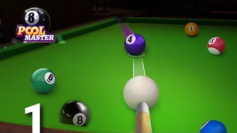 8 Pool Master - Gameplay Level 1-10 Tutorial Part 1 (ios Android)