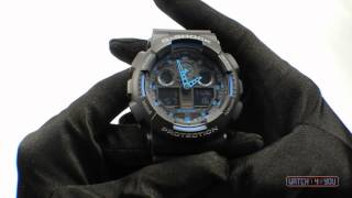 Обзор спортивных часов Casio G-Shock GA-100-1A2ER(Спортивные часы Casio G-Shock GA-100-1A2ER – ещё один представитель легендарной серии GA-100. Эта модель выполнена в черн..., 2014-09-09T15:29:54.000Z)