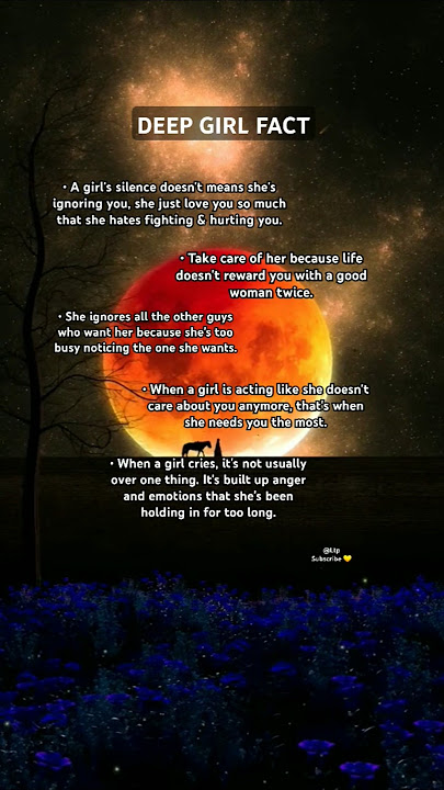 Deep Girl Facts💃🏼🥶🥿 #shorts #ytshorts #love #trending #psychology #subscribe #trend