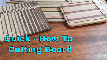 Time Lapse Cutting Board, All Woodshop Steps for a Traditional Cutting Board