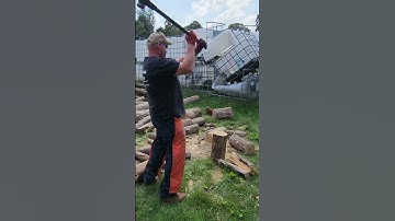 Sometimes You Have To Break Out The Big Dogs! #fiskars #x27 #isocore #firewood #woodsplitter