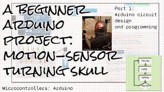 Beginner Arduino project: Motion-detecting, turning skull, Part 1