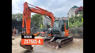 Máy xúc máy đào ZX75USA HITACHI đẳng cấp máy Nhật ngon số 2 ko ai số 1