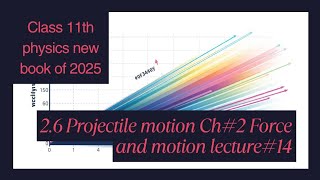 Projectile motion ll Ch#2 ll Force and motion ll PHYSICs New book of 2025