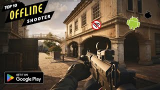 TOP 10 OFFLINE FPS Shooter Games On Android/IOS 2024 || HYPER REALISTIC