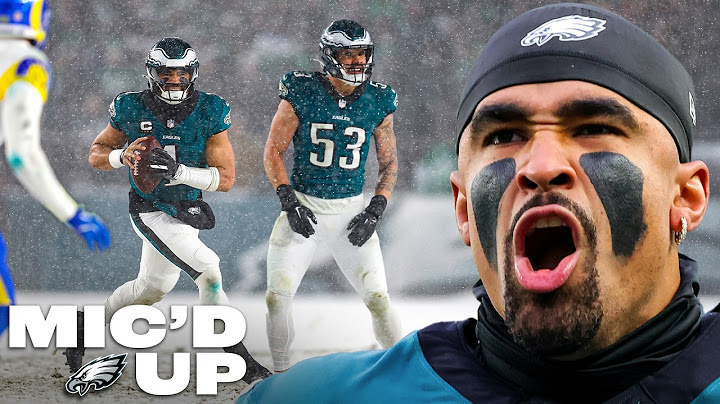 Jalen Hurts Mic'd Up in SNOWY NFL Playoff WIN vs L.A. Rams