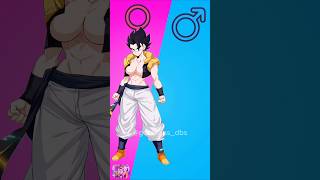 dbs fusion characters in gender swap #shorts #goku #dragonball