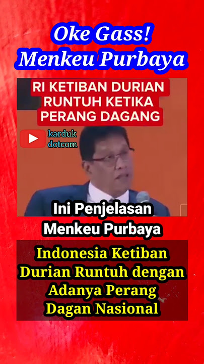 Okay, Minister of Finance Purbaya! Indonesia is experiencing a windfall with the National Trade War.