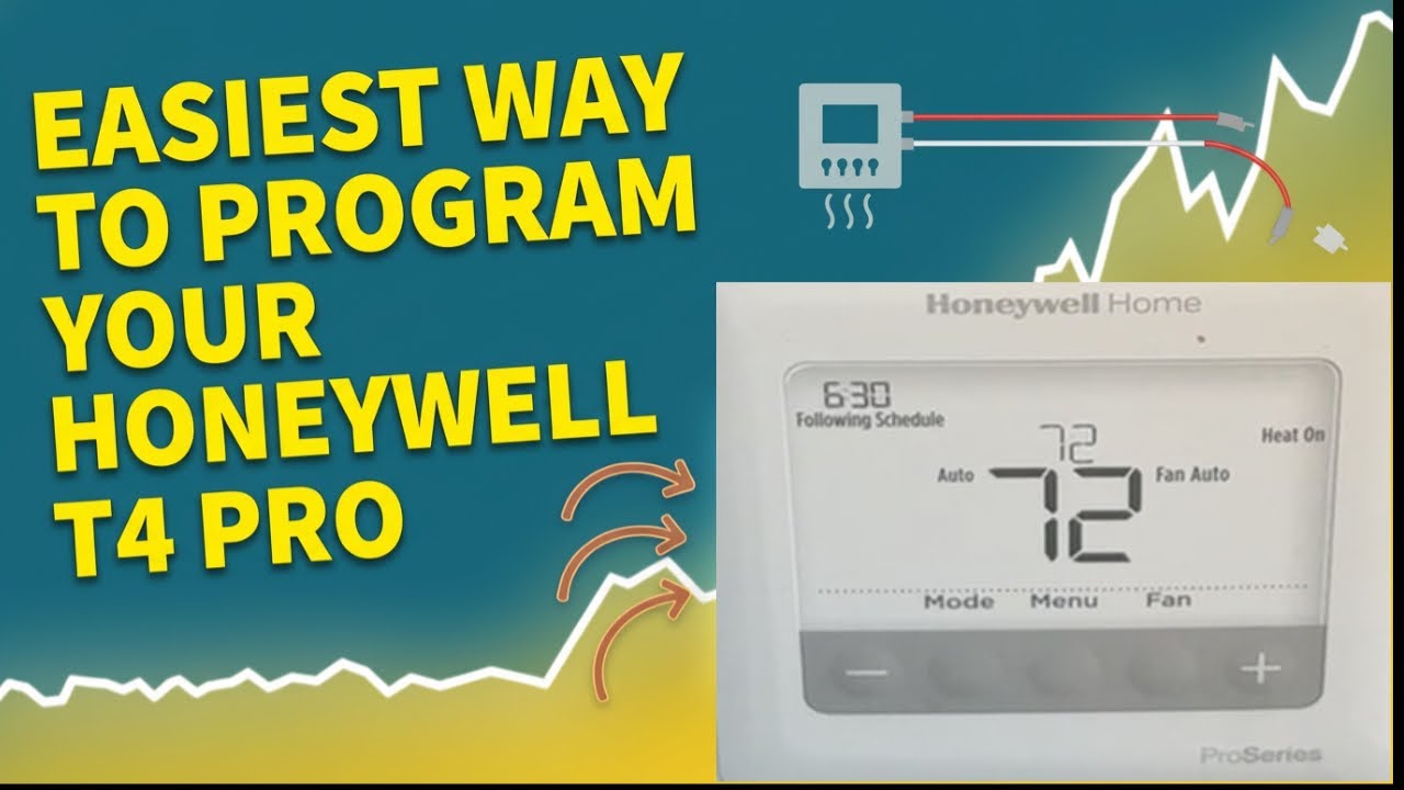 How to Program Honeywell T4 Pro Thermostat - YouTube
