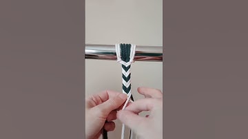 Braiding with mix color of cotton cords.#eousemacrame #macramemaker #braiding #cottoncords #yarn