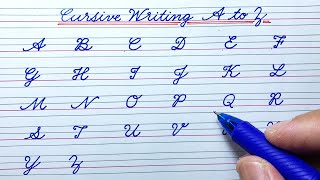 Cursive writing A to Z | Cursive letters ABCD | English capital letters ABCD | Cursive handwriting