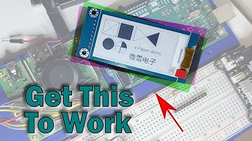 How to use an E-Paper Display, (2.13 Inch EPD) from MicroCenter!