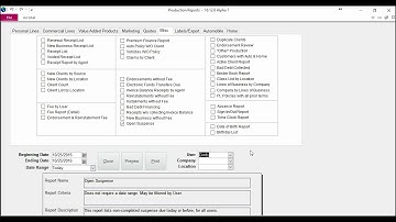 JenesisClassic - Open Suspense Report