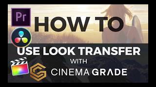 How to use look transfer with Cinema Grade | Plugin for FCPX, Adobe Premier, Davinci Resolve