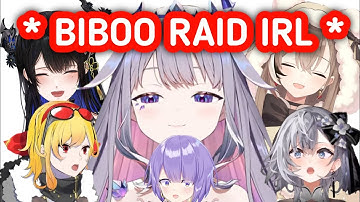 Kaela Zeta & Moona Reaction When Biboo Raid Them IRL [Koseki Bijou]