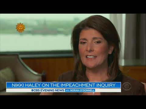 Nikki Haley Stands With Trump On Impeachment