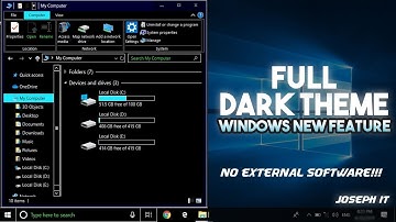 Windows 10 Official Dark Theme | Fully Dark Theme without External Software