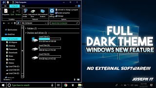 Windows 10 Official Dark Theme | Fully Dark Theme without External Software