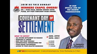 Covenant Day of Settlement - 29th August 2021
