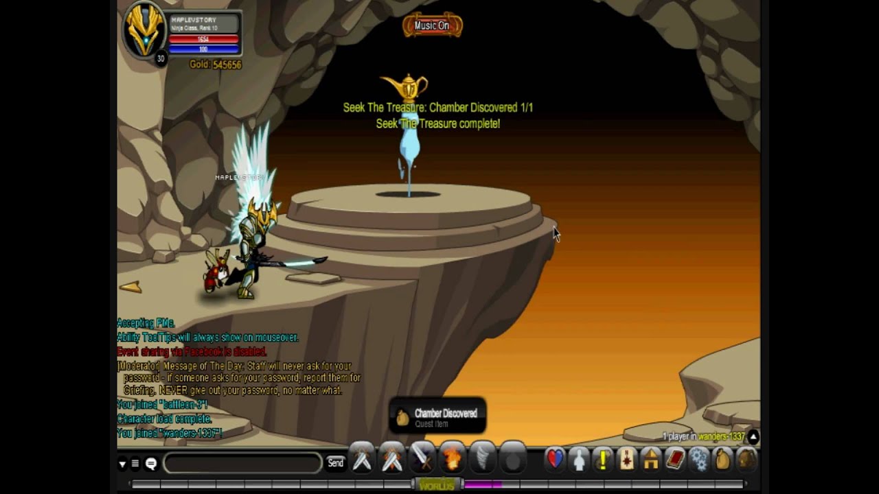 AQW Seek The Treasure Quest (Guide To Chamber Room) YouTube
