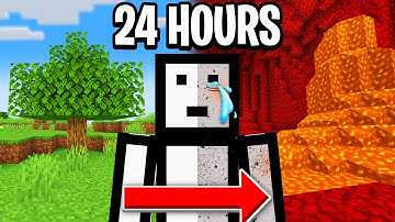 Playing Minecraft Hardcore for 24 HOURS Straight! [FULL MOVIE]