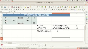 Comlive - LibreOffice Calc - Statistical Function