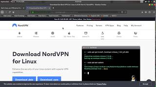 Hello guys in this video i'm gonna teach you how to install nordvpn
and hide your identity on internet open terminal type cd downloads
dpkg -i package n...